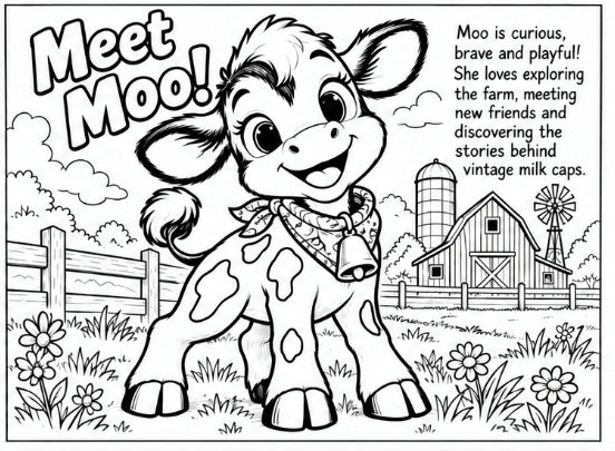 Moo & Cap's Dairy Duds Printable Coloring Book